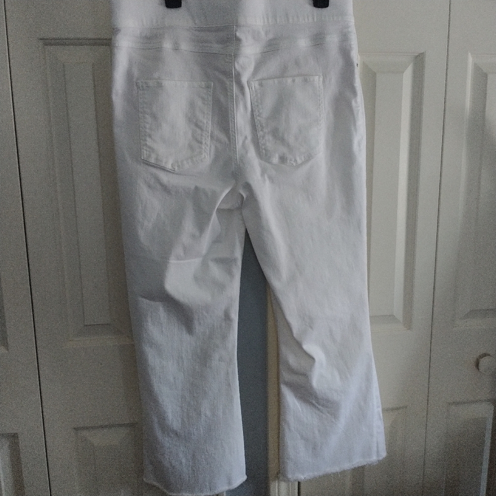 SPANX White Slim Panel Ankle Raw Hem Jegging Jeans 1X - Picture 6 of 15